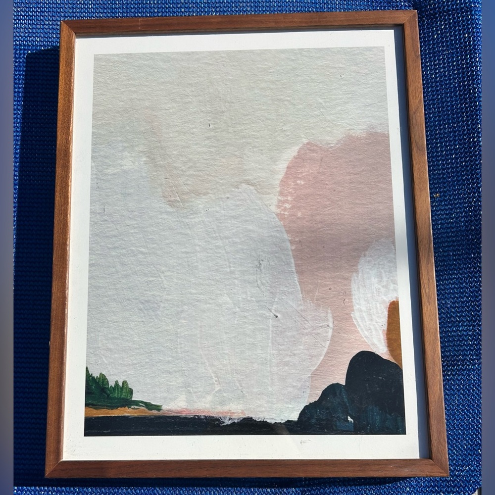 Kayla King "Lay Down, Look Up" Abstract For Minted 11 x 14 Inches